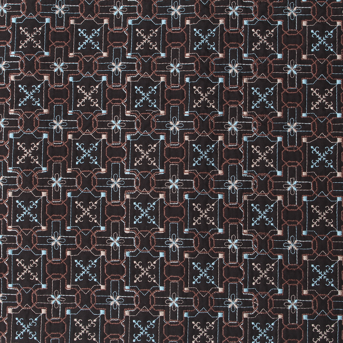 wall paper柄キルト刺繍