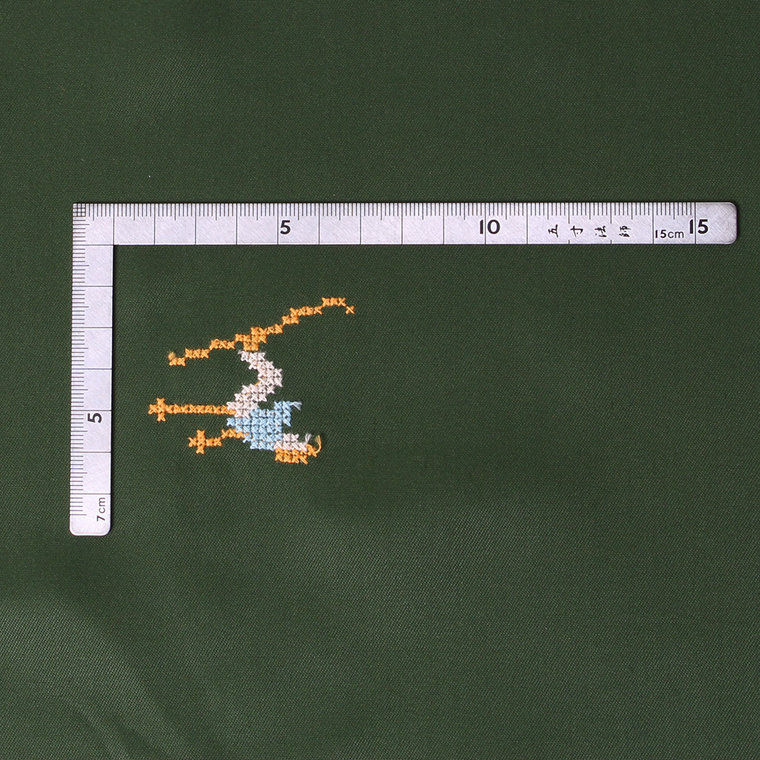スキーヤークロスステッチ刺繍