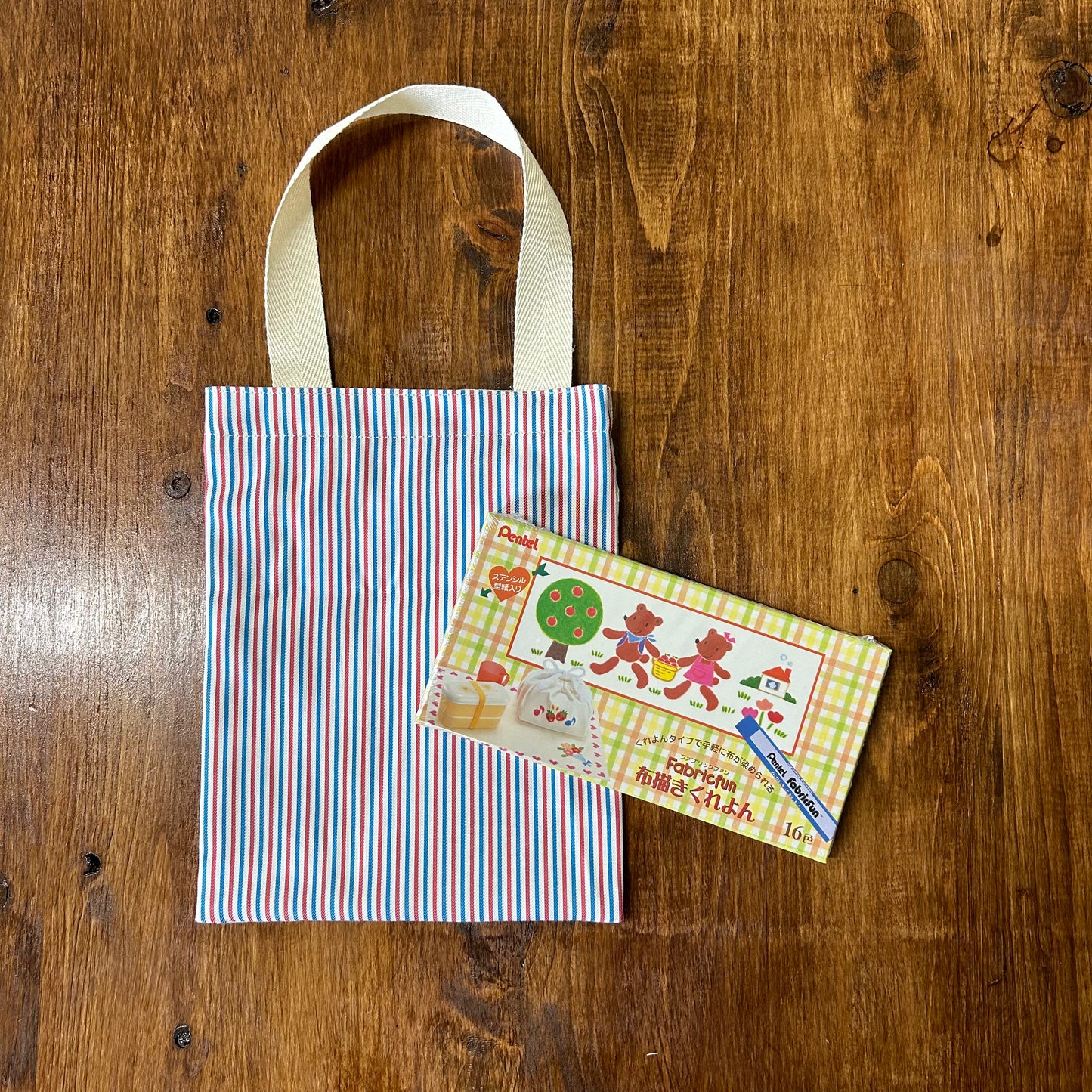 【kit】刺繍塗り絵BAGキット(送料込)