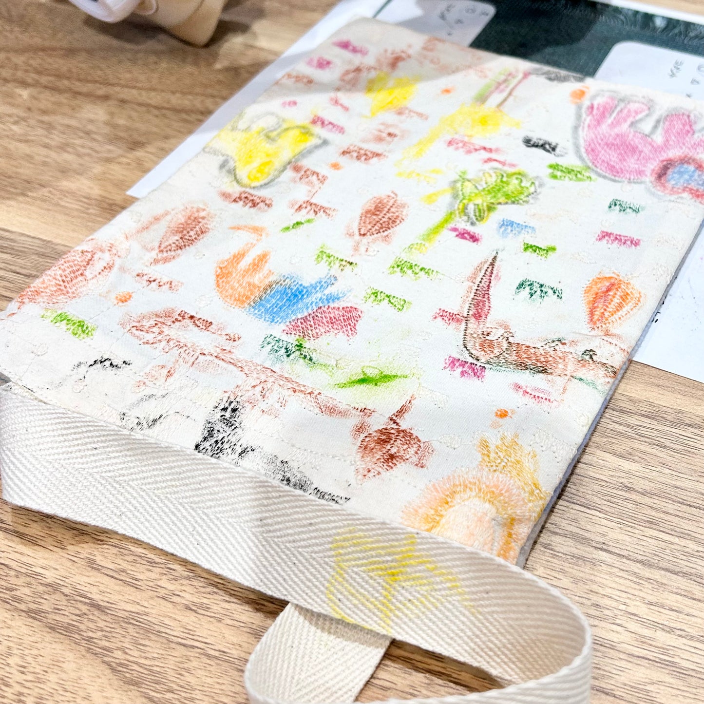 【kit】刺繍塗り絵BAGキット(送料込)