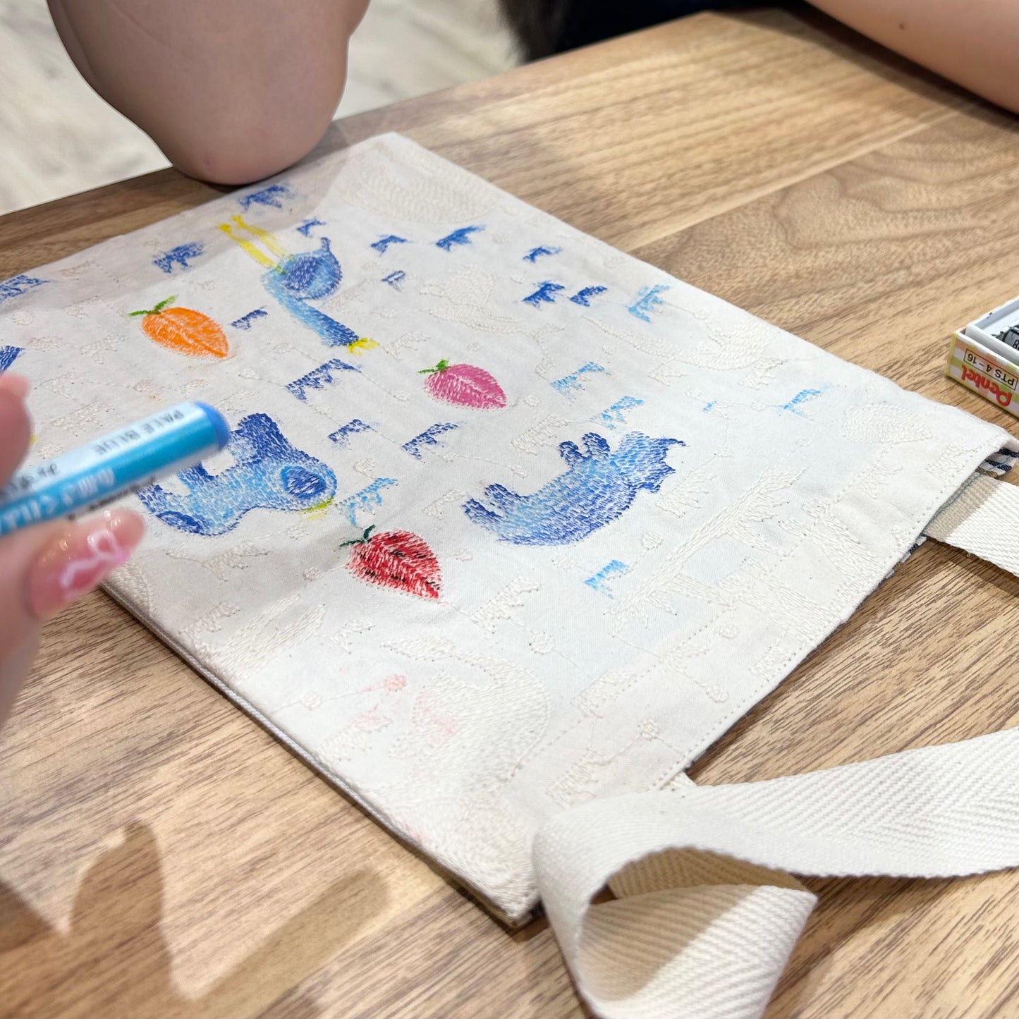 【kit】刺繍塗り絵BAGキット(送料込)