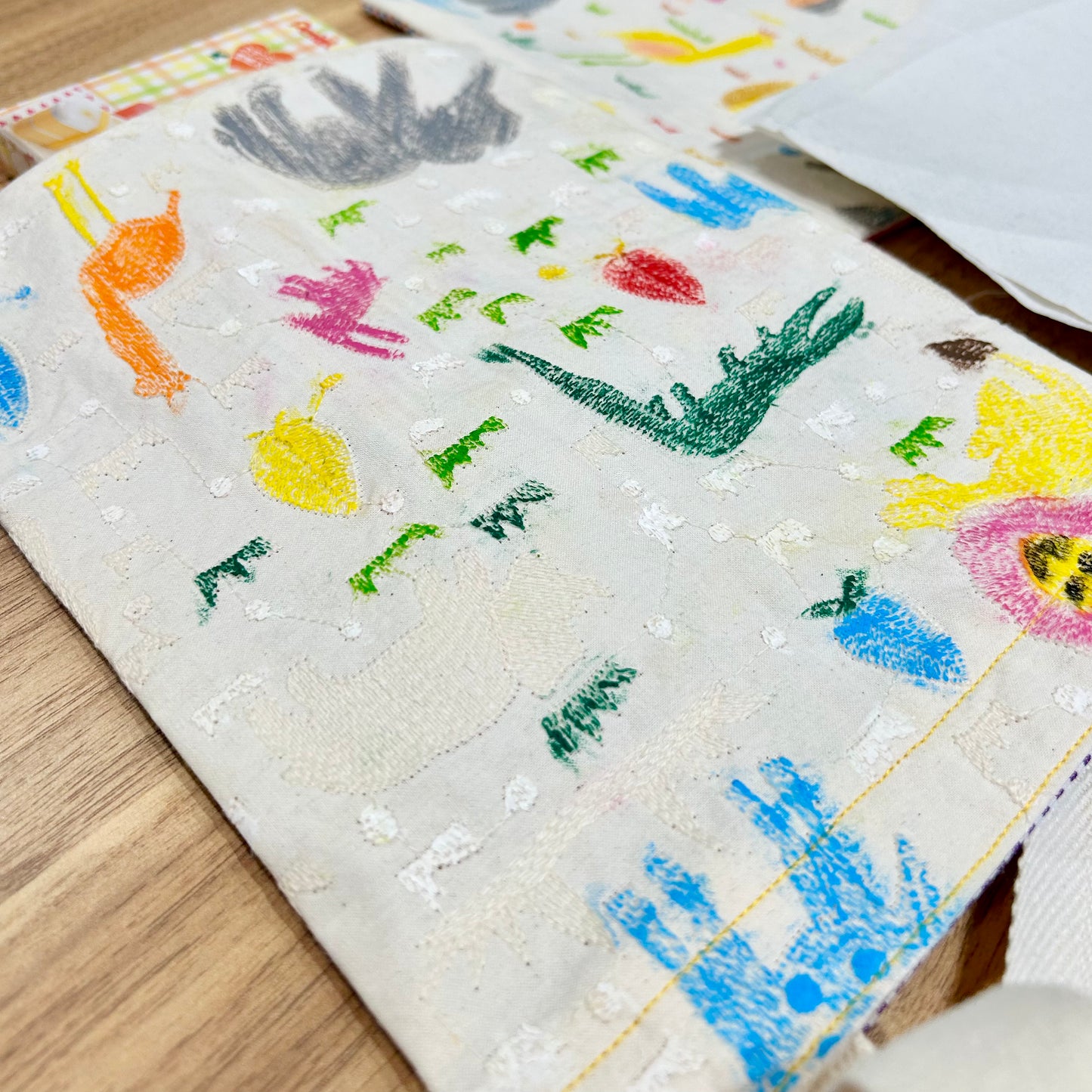 【kit】刺繍塗り絵BAGキット(送料込)