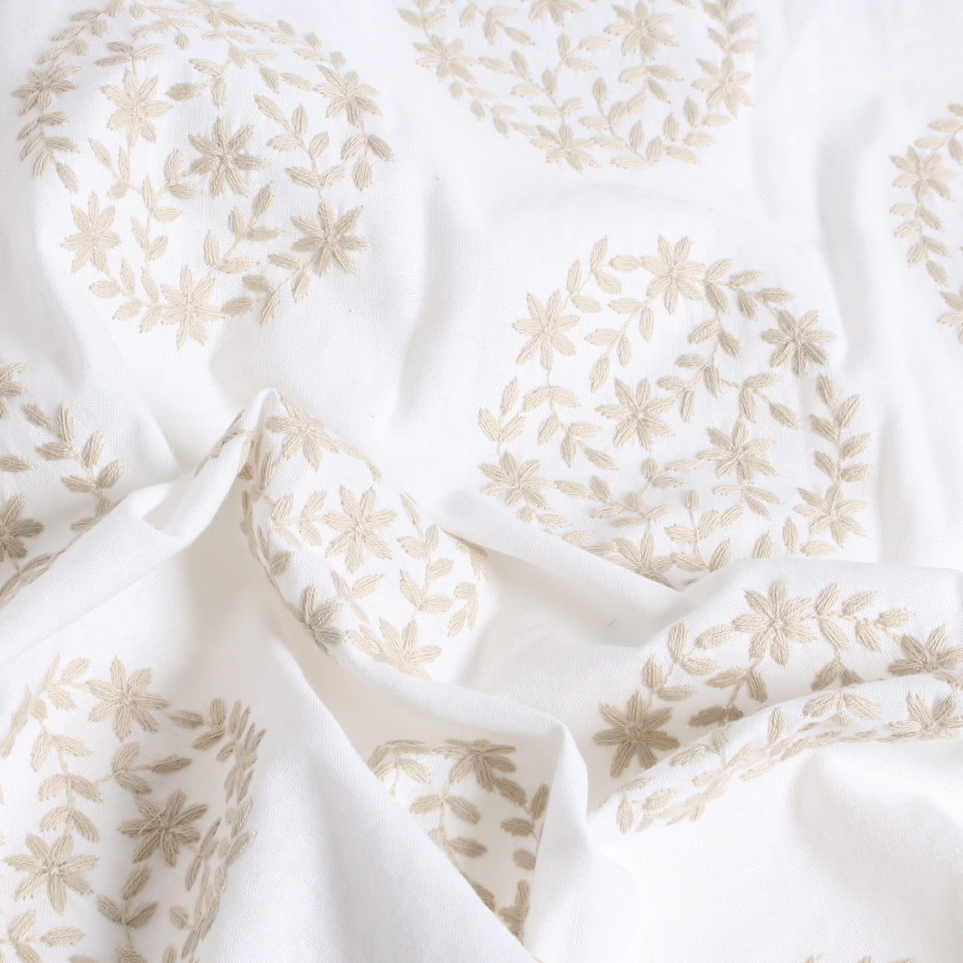 あじさい柄の刺繍