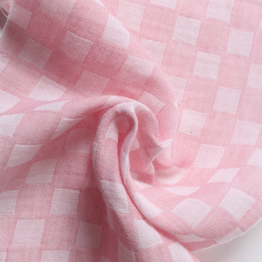 市松模様のダブルガーゼ