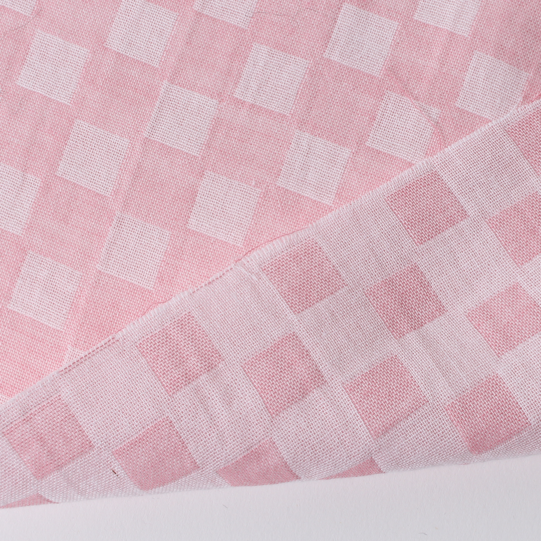 市松模様のダブルガーゼ