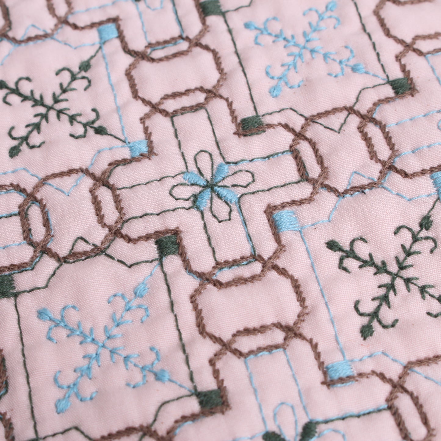【Ambassador’s Choice】wall paper柄キルト刺繍