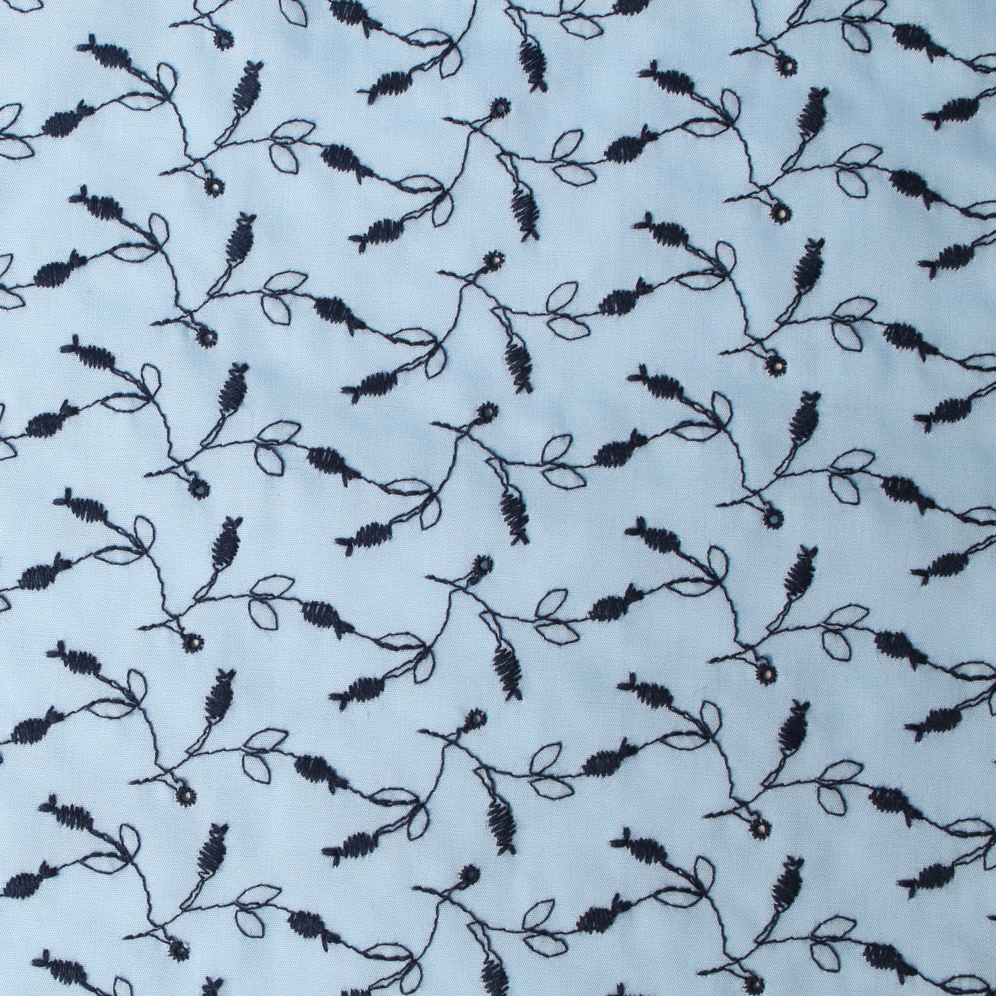 T/C花柄ボーラー刺繍