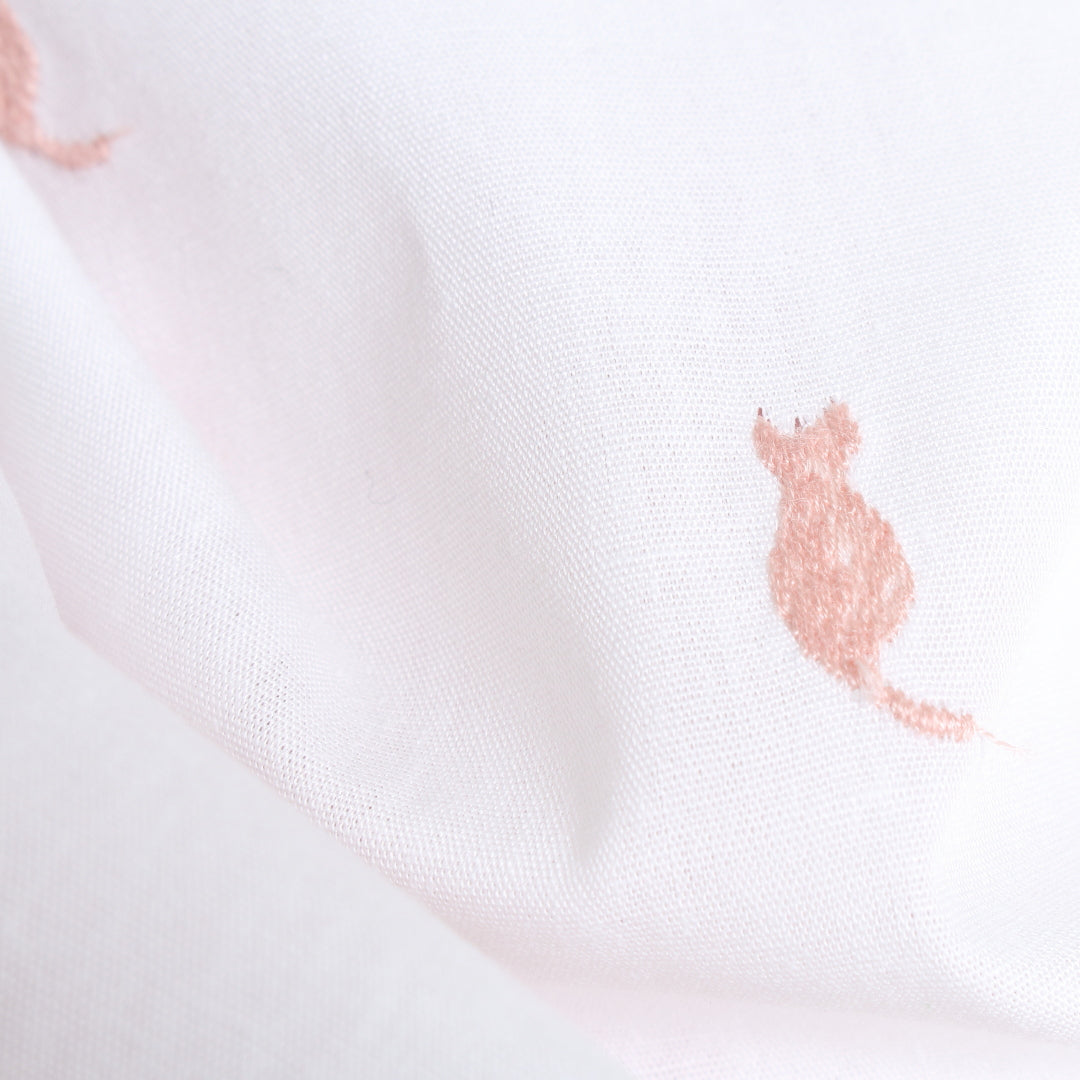 ねこねこシルエット刺繍