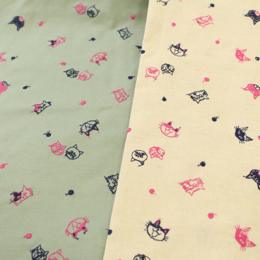 ねこ玉刺繍